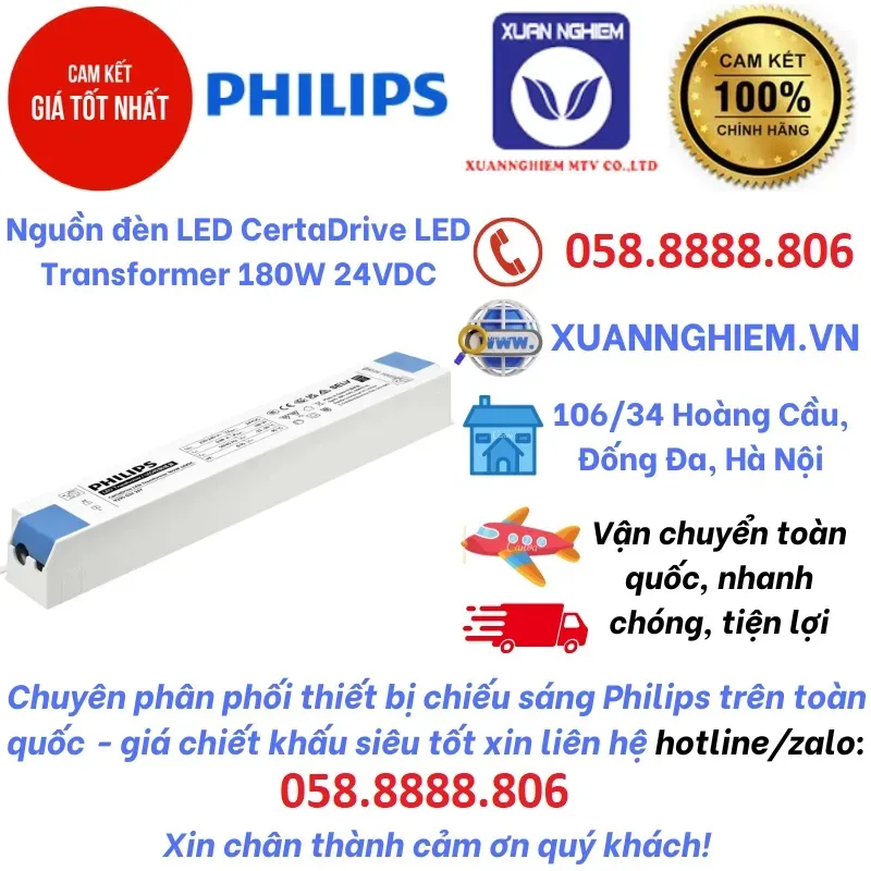 Bộ nguồn đèn LED CertaDrive LED Transformer 30W 24VDC