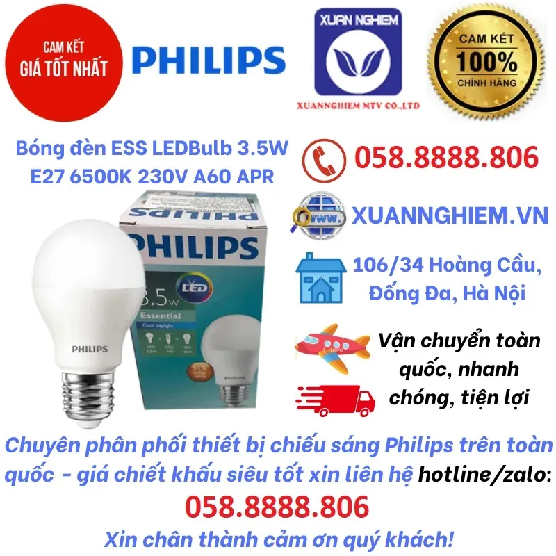 Bóng đèn LEDBULB 7-60W 3000K A60
