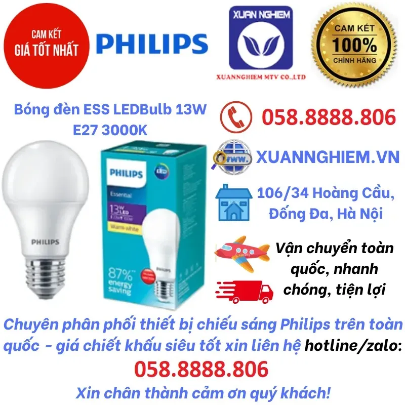 Bóng đèn ESS LEDBulb 13W E27 3000K