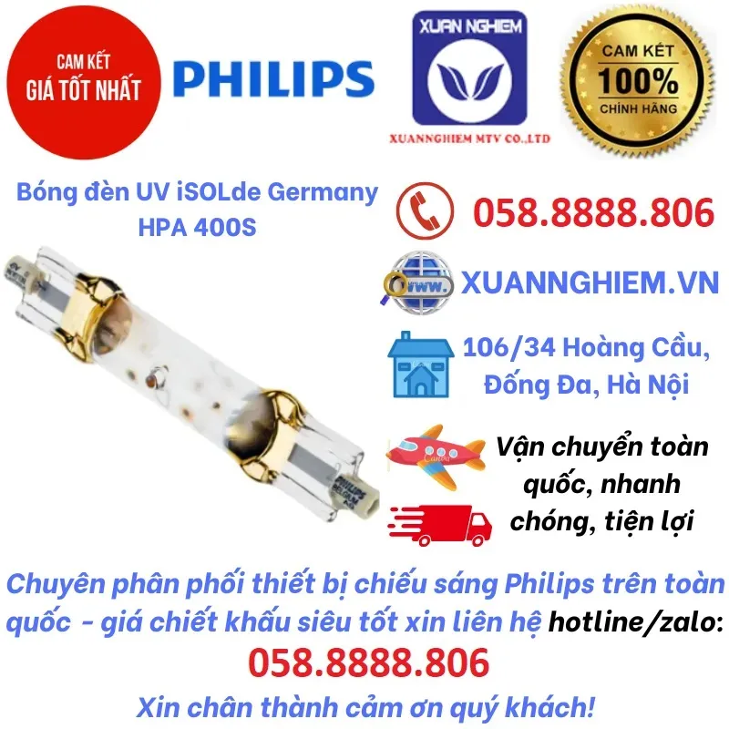 Bóng đèn UV iSOLde Germany HPA 400S