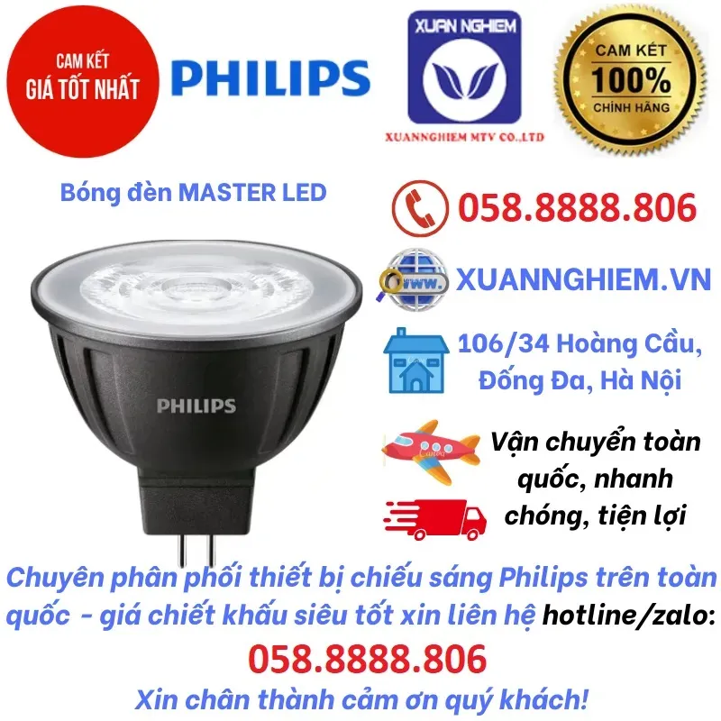 Bóng đèn MASTER LED 6.5-50W 927 MR16 36D Dim