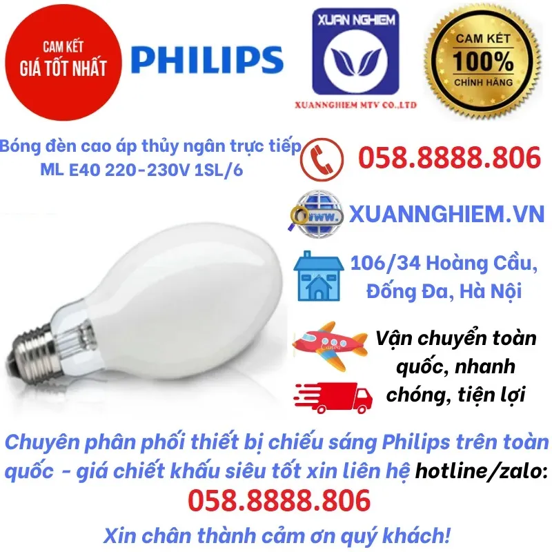 Thủy ngân trực tiếp ML 160W E27 220-230V SG 1CT/24