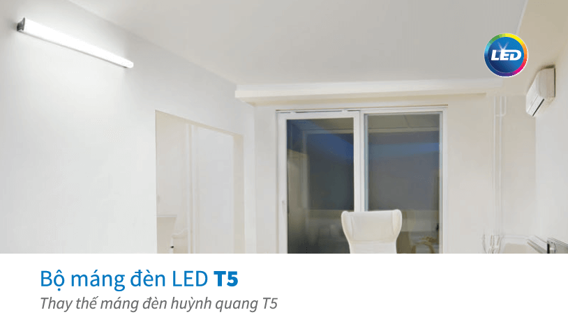 Bộ máng đèn LED Batten T5 Philips BN058C LED3/CW L300 GM,  1.2m