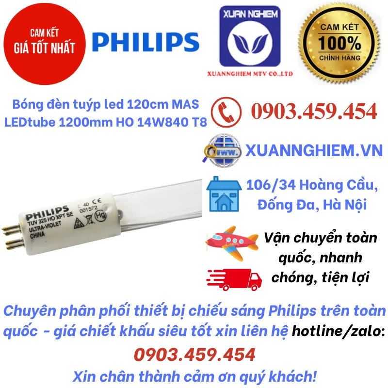 Bóng đèn diệt khuẩn TUV 325W XPT HO SE UNP/20