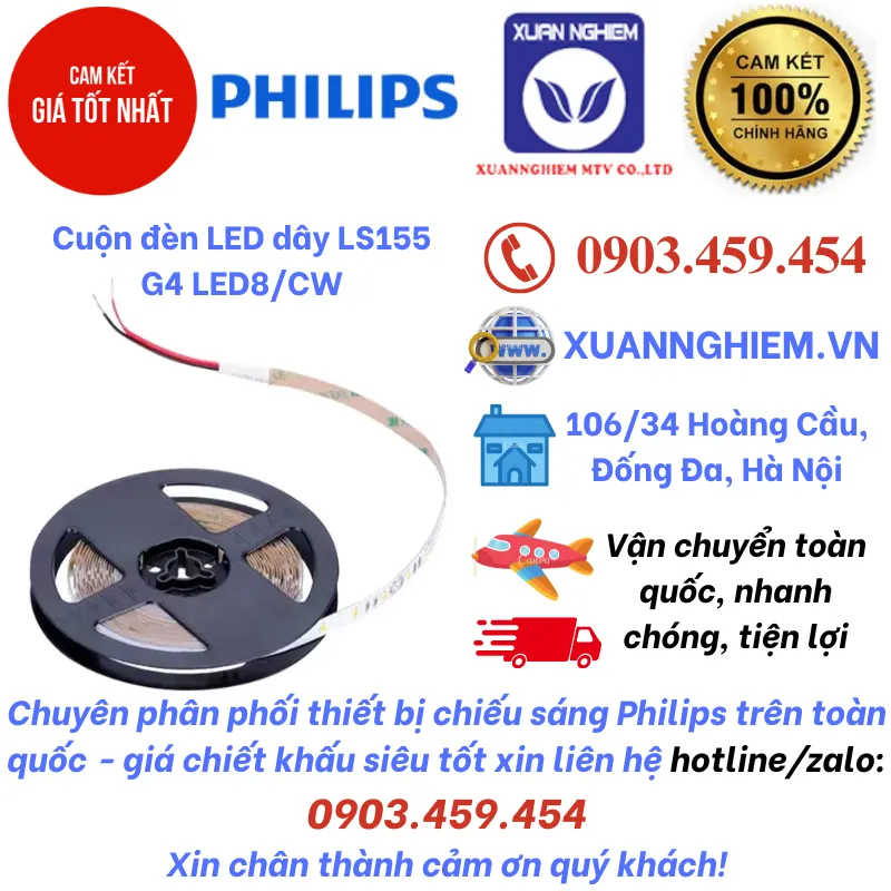 Cuộn đèn LED dây LS155 G4 LED8/CW
