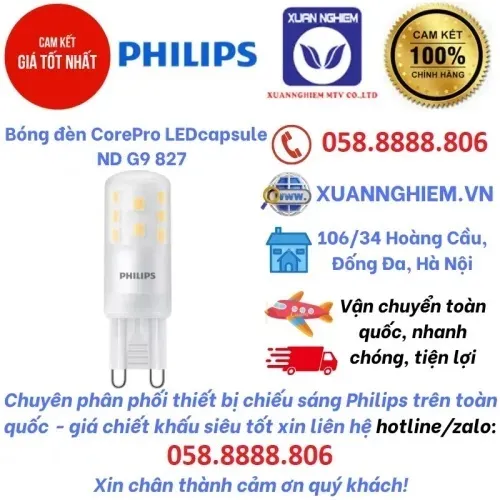 Bóng đèn Corepro Ledcapsule MV 2.7-25W G9 827 D
