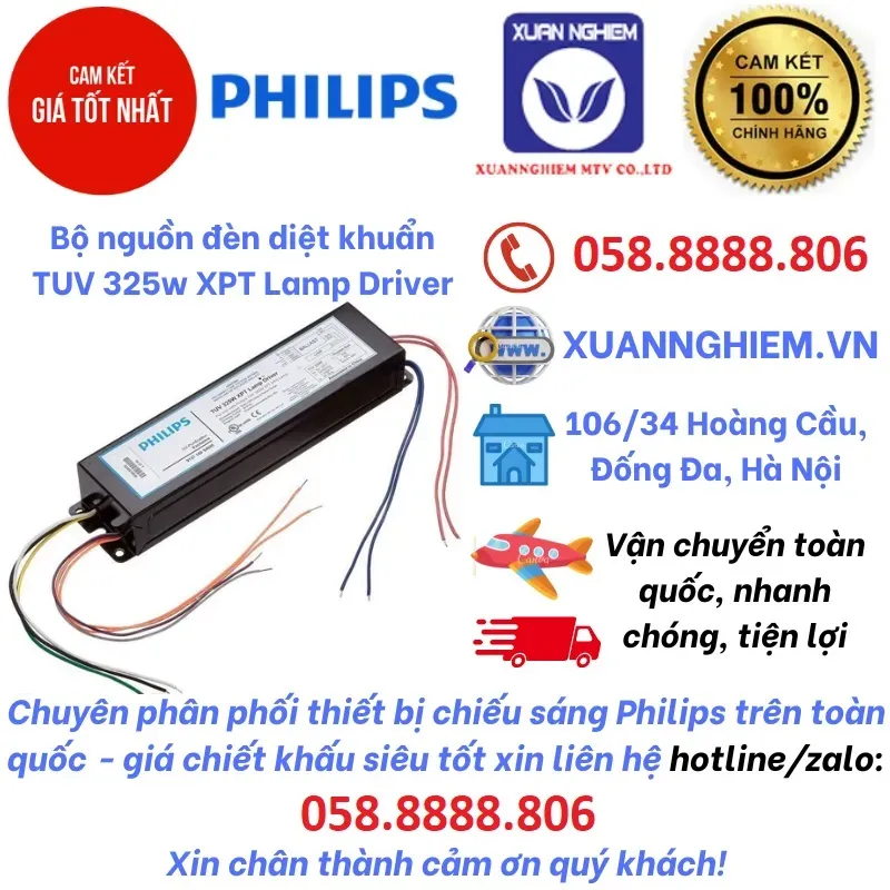 Bộ nguồn đèn diệt khuẩn TUV 325w XPT Lamp Driver