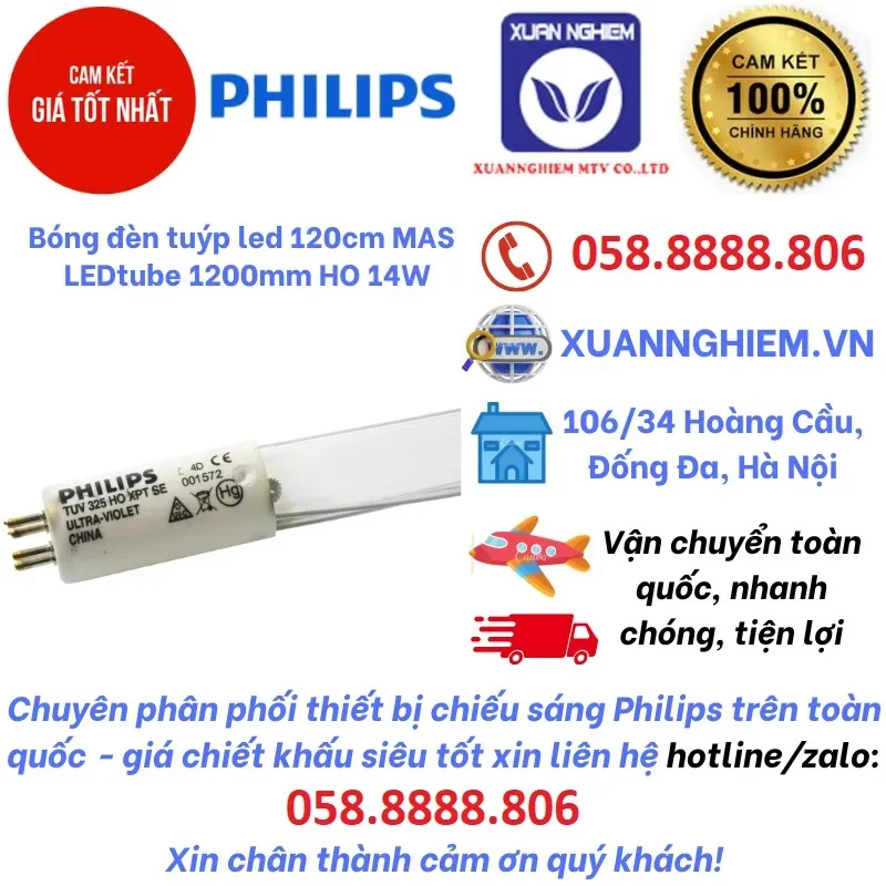 Bóng đèn diệt khuẩn TUV 325W XPT HO SE UNP/20