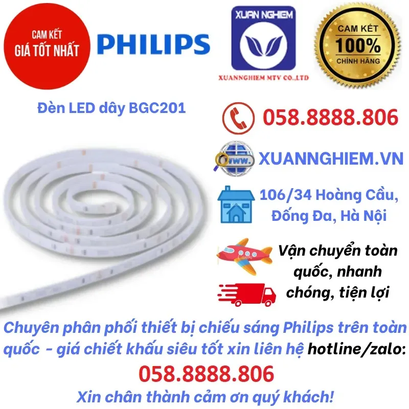 Đèn LED dây BGC201 800LM 3000K L5000